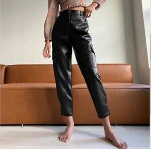 Wilfred Modern Pleather Cargo Pant Size 4